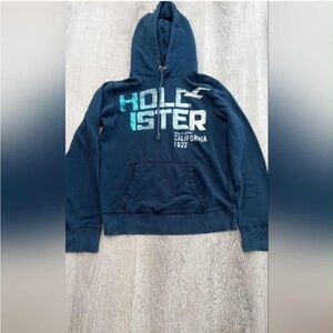 Hollister Dark Blue Sweatshirt with Logo